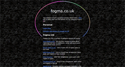 Desktop Screenshot of fogma.co.uk